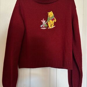 Vintage Disney Store Winnie the Pooh Turtleneck Sweater